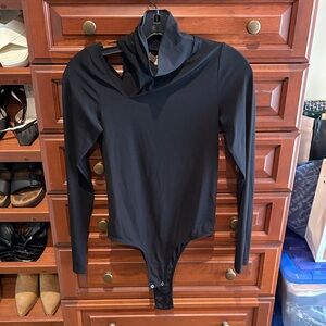 NWT DL1961 Marianna Hewitt Black Long Sleeve  cut out bodysuit. NWT